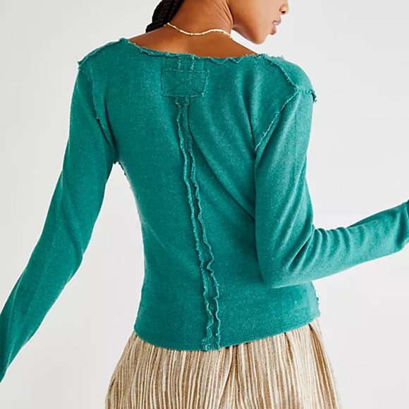 Free People Like A Boss Tee Everglade Sz XS NWT - Picture 3 of 10